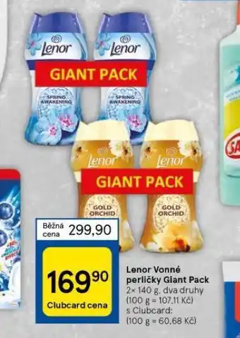 Tesco Lenor vonné perličky nabídka