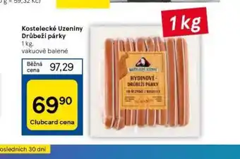 Tesco Drůbeží párky nabídka