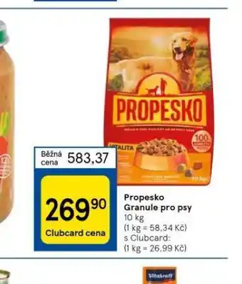 Tesco Propesko granule pro psy nabídka