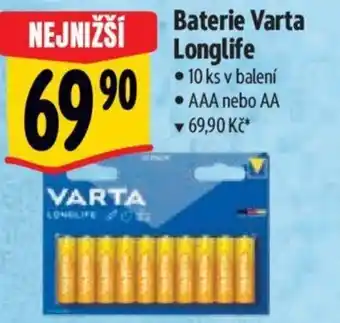 Albert Baterie Varta Longlife nabídka