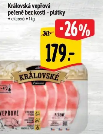 Albert Královská vepřová pečeně bez kosti - plátky nabídka