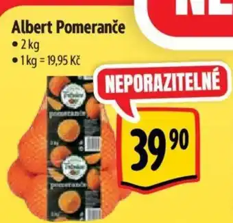 Albert Albert Pomeranče nabídka