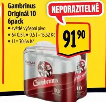 Albert Gambrinus Originál 10 6pack nabídka