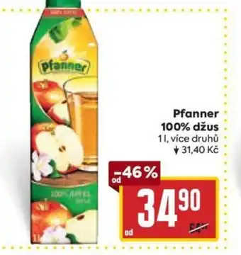 Billa Pfanner 100% džus 1L nabídka