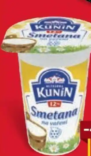 Billa Kunín Smetana 12% nabídka