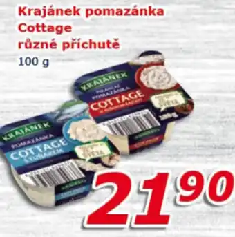 Krajánek pomazánka Cottage různé příchutě