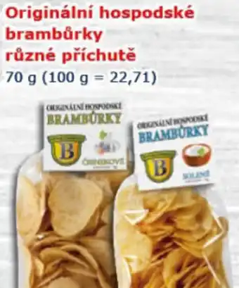 ESO MARKET Originální hospodské brambůrky různé příchutě nabídka