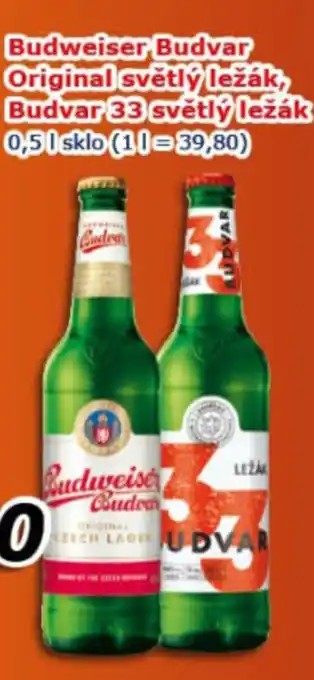 Budweiser Budvar Original světlý ležák, Budvar 33 světlý ležák 0,5L