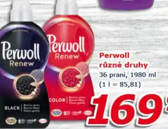 Perwoll různé druhy