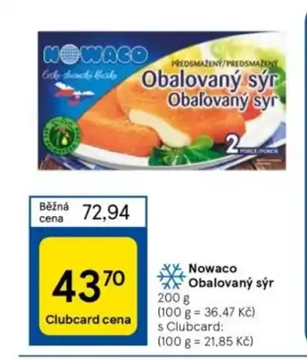 Tesco Nowaco Obalovaný sýr nabídka