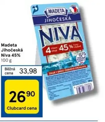 Tesco Madeta Jihočeská Niva 45% nabídka