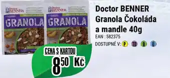 Tamda Foods Doctor BENNER Granola Čokoláda a mandle 40g nabídka