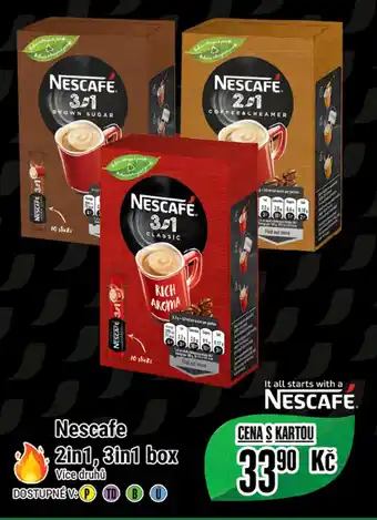 Tamda Foods Nescafe 2in1, 3in1 box nabídka