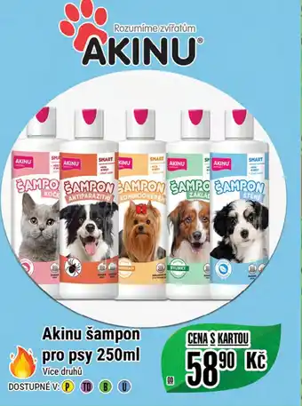 Akinu šampon pro psy 250ml