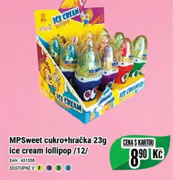 Tamda Foods MPSweet cukro+hračka 23g ice cream lollipop /12/ nabídka