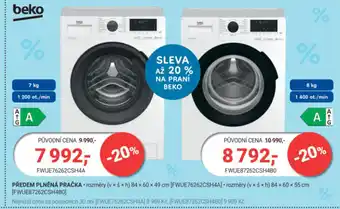 Planeo Elektro PŘEDEM PLNĚNÁ PRAČKA nabídka