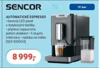 Planeo Elektro SENCOR AUTOMATICKÉ ESPRESSO nabídka