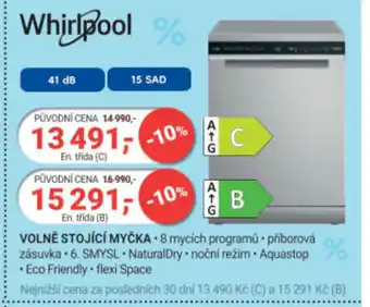Planeo Elektro Whirlpool VOLNĚ STOJÍCÍ MYČKA nabídka