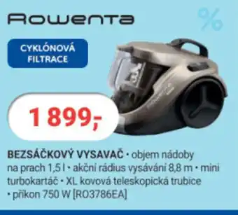 Planeo Elektro ROWENTA BEZSÁČKOVÝ VYSAVAČ nabídka