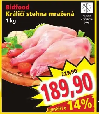 Norma Bidfood Králičí stehna mražená nabídka