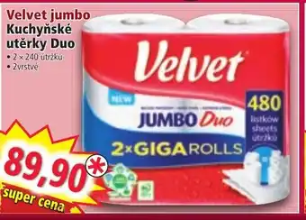 Norma Velvet jumbo Kuchyňské utěrky Duo nabídka