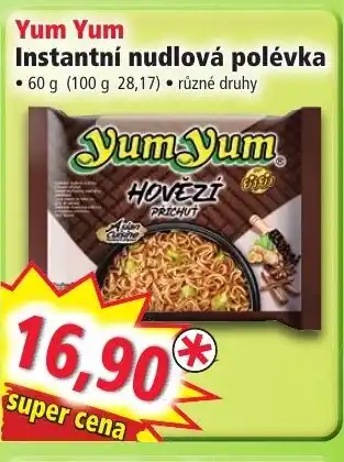 Norma Yum Yum Instantní nudlová polévka nabídka