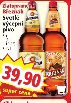 Norma Zlatopramen Březňák Světlé výčepní pivo nabídka