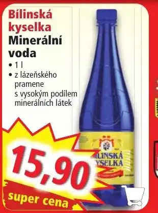 Norma Bílinská kyselka Minerální voda nabídka
