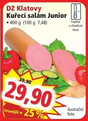 Norma DZ Klatovy Kuřecí salám Junior nabídka