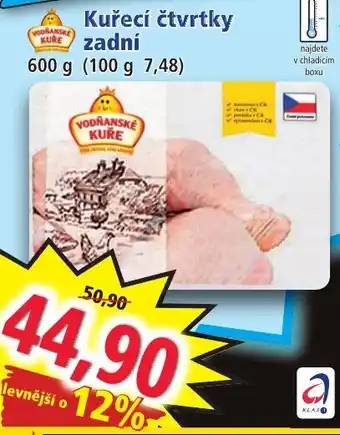Norma Kuřecí čtvrtky zadní nabídka