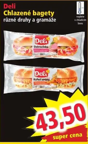 Norma Deli Chlazené bagety nabídka