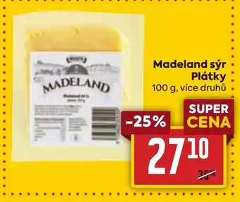 Billa Madeland sýr Plátky nabídka