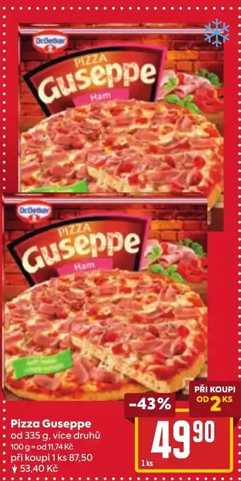 Billa Pizza Guseppe nabídka