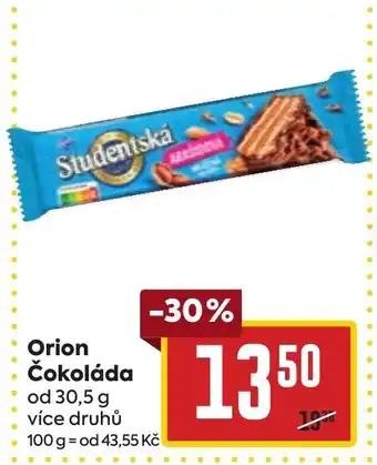 Billa Orion Čokoláda nabídka