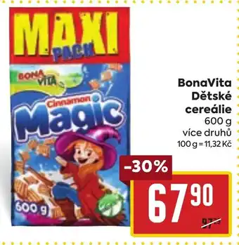 Billa BonaVita Dětské cereálie 600 g nabídka