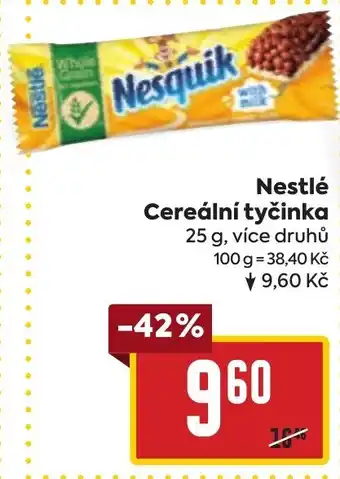 Billa Nestlé Cereální tyčinka nabídka