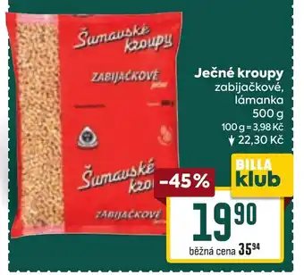 Billa Ječné kroupy nabídka