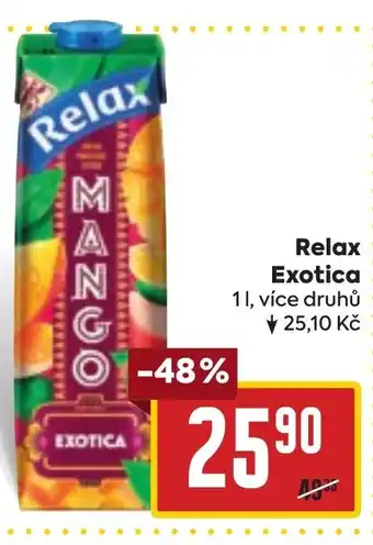 Billa Relax Exotica nabídka