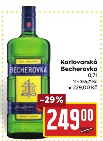 Billa Karlovarská Becherovka nabídka