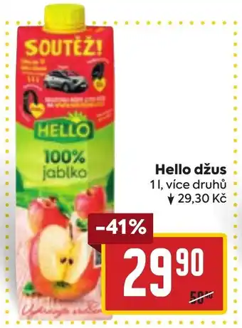 Billa Hello džus nabídka