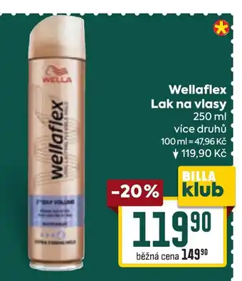 Billa Wellaflex Lak na vlasy nabídka