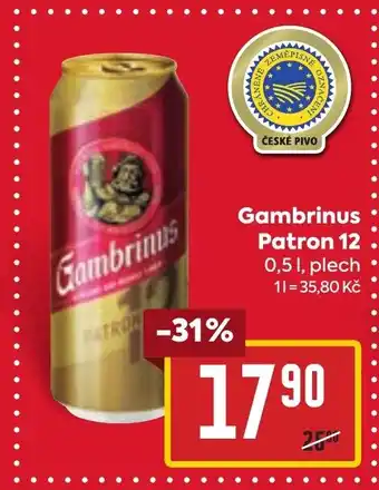 Billa Gambrinus Patron 12 nabídka