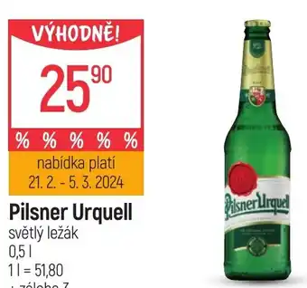 Globus Pilsner Urquell nabídka