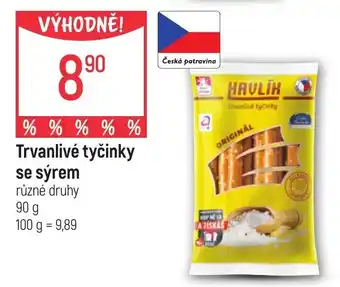Globus Trvanlivé tyčinky se sýrem nabídka