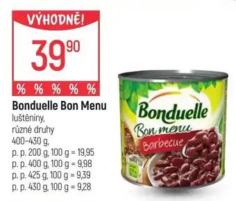Globus Bonduelle Bon Menu nabídka