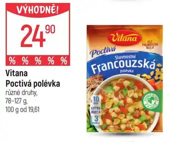 Globus Vitana Poctivá polévka nabídka