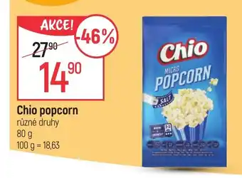 Globus Chio popcorn nabídka