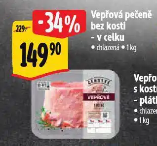 Albert Vepřová pečeně bez kosti nabídka