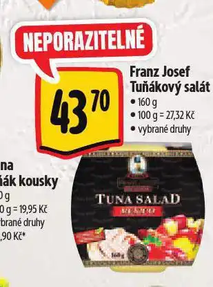 Albert Franz josef tuňákový salát nabídka