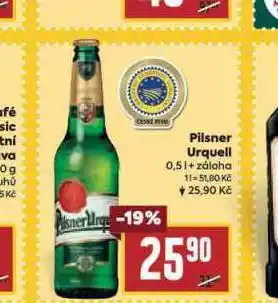 Billa Pivo pilsner urquell nabídka